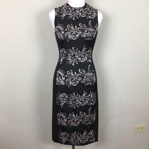 H&M Jacquard Printed Sheath Dress